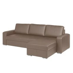 Fredriks Ecksofa Rosini I - mit Schlaffunktion / beidseitig montierbar - Echtleder - Schlamm -Wohnzimmermöbel boutique en ligne ecksofa rosini echtleder schlamm longchair links oder rechts montierbar 1332436