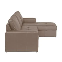 Fredriks Ecksofa Rosini I - mit Schlaffunktion / beidseitig montierbar - Echtleder - Schlamm -Wohnzimmermöbel boutique en ligne ecksofa rosini echtleder schlamm longchair links oder rechts montierbar 1332439
