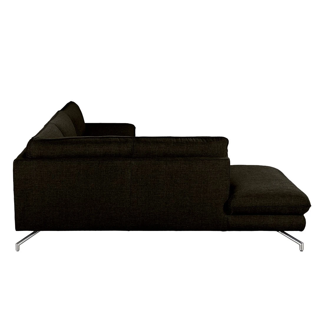 Loftscape Ecksofa Sharon - Webstoff Braun-Schwarz - Ottomane davorstehend links - Ohne Kopfstützen 5 Loftscape Ecksofa Sharon - Webstoff Braun-Schwarz - Ottomane davorstehend links - Ohne Kopfstützen – Bild 5