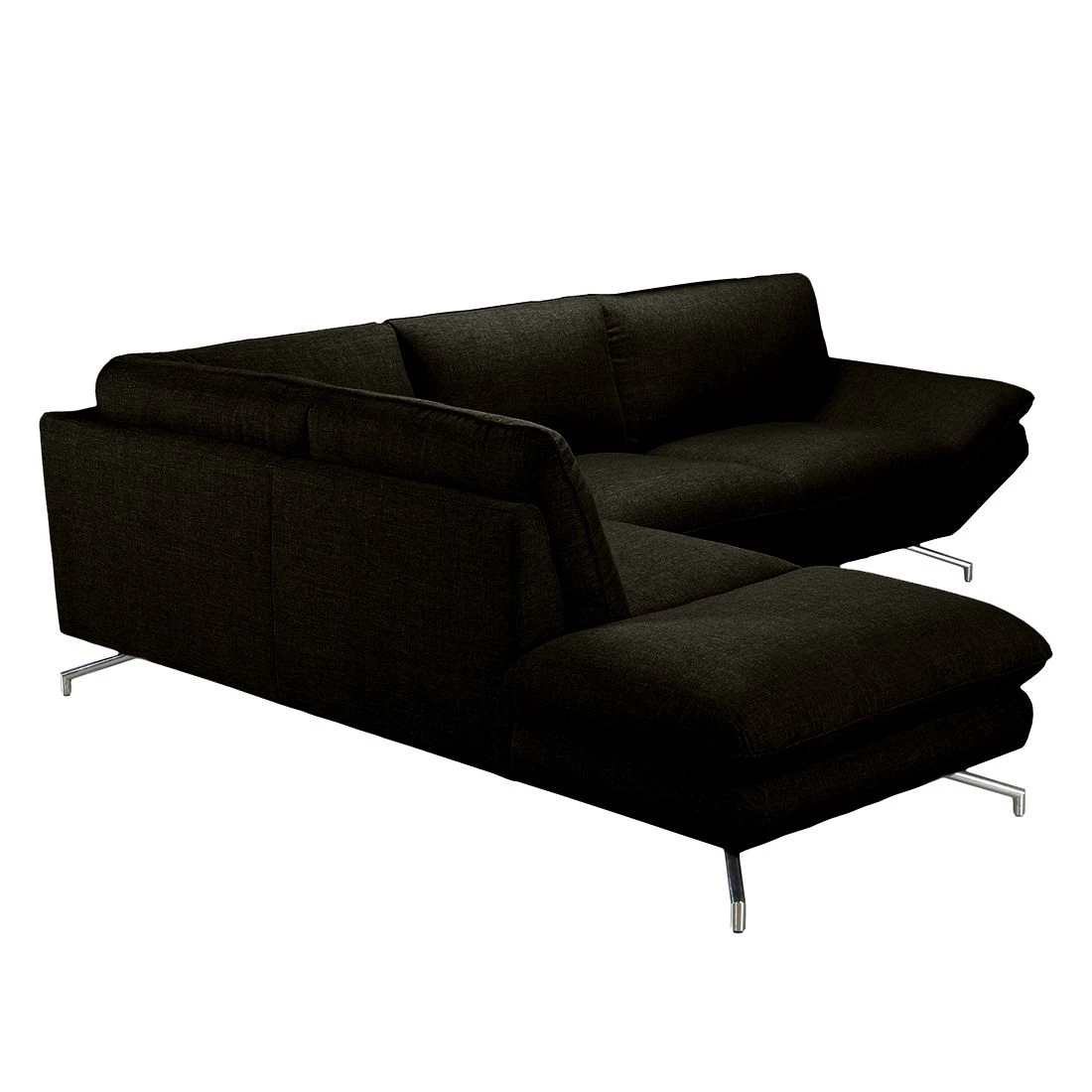 Loftscape Ecksofa Sharon - Webstoff Braun-Schwarz - Ottomane davorstehend links - Ohne Kopfstützen 6 Loftscape Ecksofa Sharon - Webstoff Braun-Schwarz - Ottomane davorstehend links - Ohne Kopfstützen – Bild 6