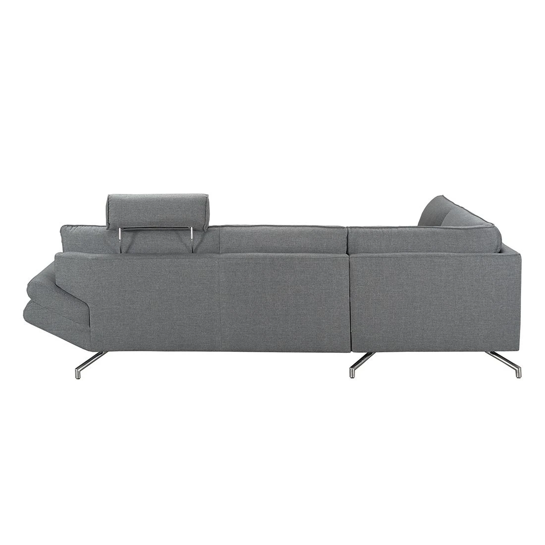 Loftscape Ecksofa Sharon - Webstoff Grau - Ottomane davorstehend links - Mit 2 Kopfstützen 6 Loftscape Ecksofa Sharon - Webstoff Grau - Ottomane davorstehend links - Mit 2 Kopfstützen – Bild 6