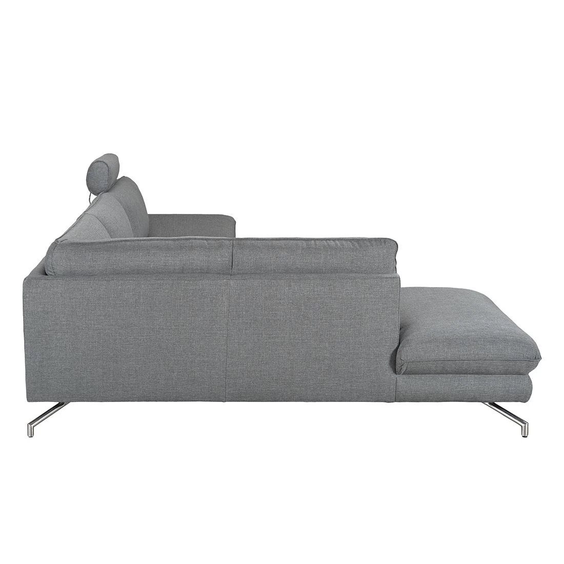 Loftscape Ecksofa Sharon - Webstoff Grau - Ottomane davorstehend links - Mit 2 Kopfstützen 7 Loftscape Ecksofa Sharon - Webstoff Grau - Ottomane davorstehend links - Mit 2 Kopfstützen – Bild 7