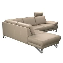 Loftscape Ecksofa Silvano - Kunstleder Taupe - Ottomane davorstehend links - mit 1 Kopfstütze -Wohnzimmermöbel boutique en ligne ecksofa silvano kunstleder taupe ottomane davorstehend links 443796