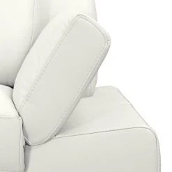 Loftscape Ecksofa Silvano - Kunstleder Weiß - Longchair davorstehend links - mit 1 Kopfstütze -Wohnzimmermöbel boutique en ligne ecksofa silvano kunstleder weiss longchair davorstehend links 491057