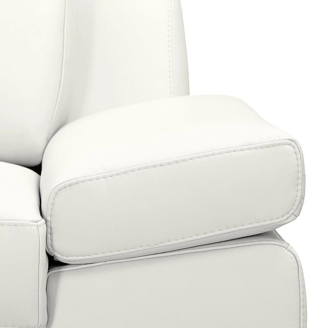 Loftscape Ecksofa Silvano - Kunstleder Weiß - Ottomane davorstehend links - Mit 1 Kopfstütze 11 Loftscape Ecksofa Silvano - Kunstleder Weiß - Ottomane davorstehend links - Mit 1 Kopfstütze – Bild 11