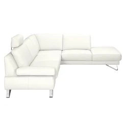 Loftscape Ecksofa Silvano - Kunstleder Weiß - Ottomane davorstehend rechts - Ohne Kopfstütze -Wohnzimmermöbel boutique en ligne ecksofa silvano kunstleder weiss ottomane davorstehend rechts 443600