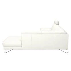 Loftscape Ecksofa Silvano - Kunstleder Weiß - Ottomane davorstehend rechts - Ohne Kopfstütze -Wohnzimmermöbel boutique en ligne ecksofa silvano kunstleder weiss ottomane davorstehend rechts 443602