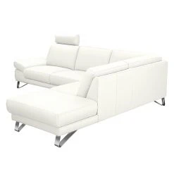 Loftscape Ecksofa Silvano - Kunstleder Weiß - Ottomane davorstehend rechts - Ohne Kopfstütze -Wohnzimmermöbel boutique en ligne ecksofa silvano kunstleder weiss ottomane davorstehend rechts 443604
