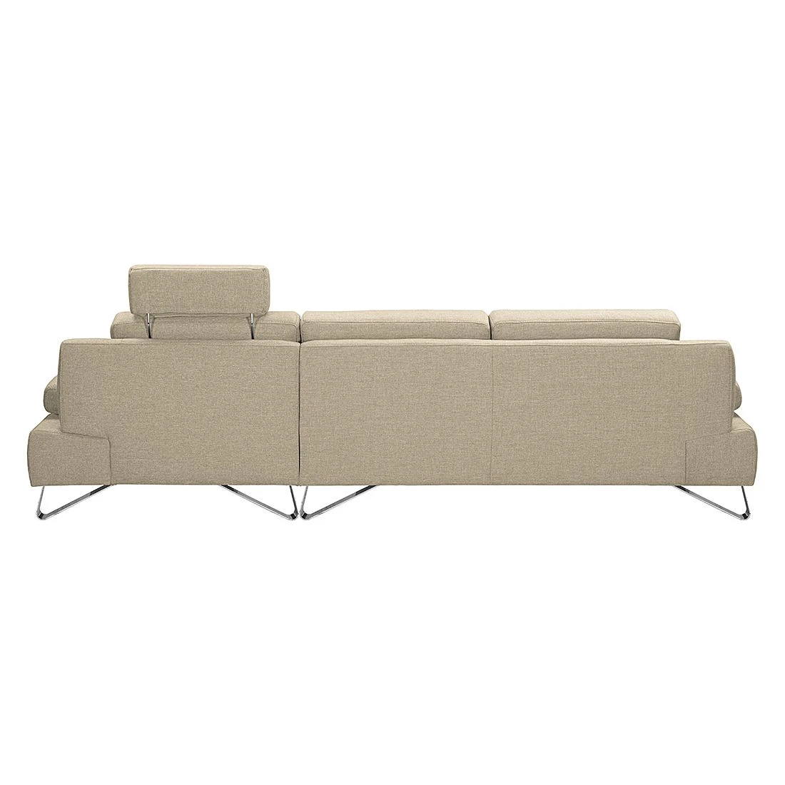 Loftscape Ecksofa Silvano - Webstoff Beige - Longchair davorstehend rechts - ohne Kopfstütze 3 Loftscape Ecksofa Silvano - Webstoff Beige - Longchair davorstehend rechts - ohne Kopfstütze – Bild 3