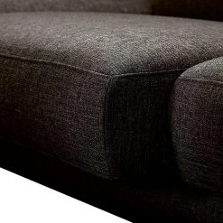 Loftscape Ecksofa Silvano - Webstoff Braun-Schwarz - Longchair davorstehend links - mit 1 Kopfstütze -Wohnzimmermöbel boutique en ligne ecksofa silvano webstoff braun schwarz longchair davorstehend links 514186