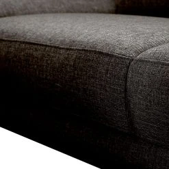 Loftscape Ecksofa Silvano - Webstoff Braun-Schwarz - Longchair davorstehend rechts - mit 1 Kopfstütze -Wohnzimmermöbel boutique en ligne ecksofa silvano webstoff braun schwarz longchair davorstehend rechts 514710