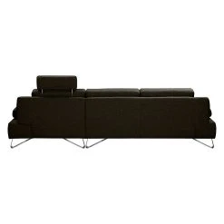 Loftscape Ecksofa Silvano - Webstoff Braun-Schwarz - Longchair davorstehend rechts - mit 1 Kopfstütze -Wohnzimmermöbel boutique en ligne ecksofa silvano webstoff braun schwarz longchair davorstehend rechts 514713