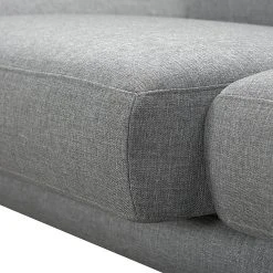 Loftscape Ecksofa Silvano - Webstoff Grau - Longchair davorstehend links - Mit 1 Kopfstütze -Wohnzimmermöbel boutique en ligne ecksofa silvano webstoff grau longchair davorstehend links 514198