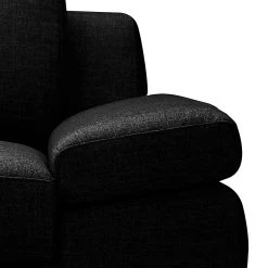 Loftscape Ecksofa Silvano - Webstoff Schwarz - Longchair davorstehend links - ohne Kopfstütze -Wohnzimmermöbel boutique en ligne ecksofa silvano webstoff schwarz longchair davorstehend links 514182
