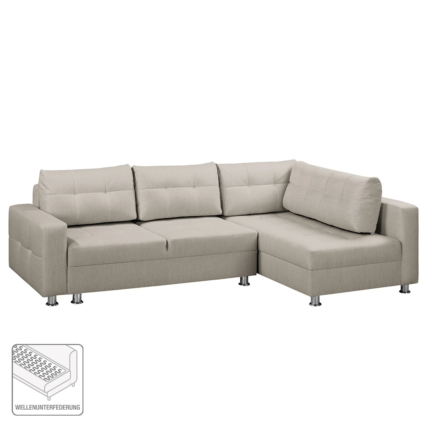 Fredriks Ecksofa Upwell (mit Schlaffunktion) - Strukturstoff 2 Fredriks Ecksofa Upwell (mit Schlaffunktion) - Strukturstoff – Bild 2