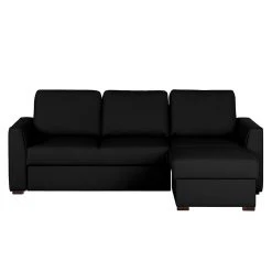 Loftscape Ecksofa Venezia - (mit Schlaffunktion / beidseitig montierbar) Kunstleder - Schwarz -Wohnzimmermöbel boutique en ligne ecksofa venezia mit schlaffunktion kunstleder schwarz 257545