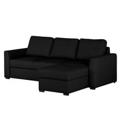 Loftscape Ecksofa Venezia - (mit Schlaffunktion / beidseitig montierbar) Kunstleder - Schwarz -Wohnzimmermöbel boutique en ligne ecksofa venezia mit schlaffunktion kunstleder schwarz 257546