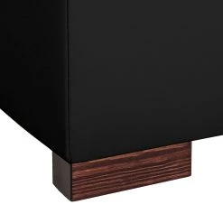 Loftscape Ecksofa Venezia - (mit Schlaffunktion / beidseitig montierbar) Kunstleder - Schwarz -Wohnzimmermöbel boutique en ligne ecksofa venezia mit schlaffunktion kunstleder schwarz 257549