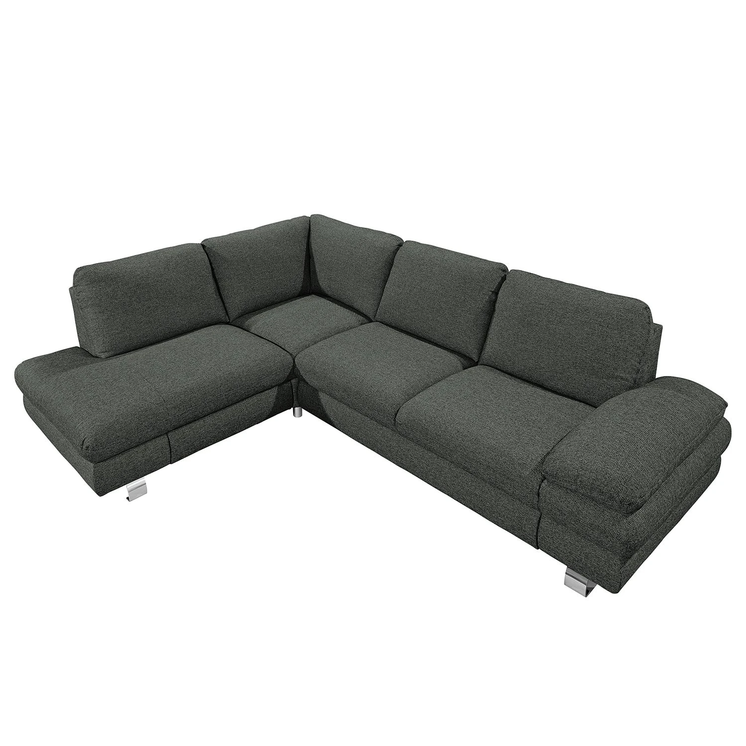 Loftscape Ecksofa Wasillas Webstoff - Anthrazit - Longchair davorstehend links - Bettkasten - Schlaffunktion 6 Loftscape Ecksofa Wasillas Webstoff - Anthrazit - Longchair davorstehend links - Bettkasten - Schlaffunktion – Bild 6