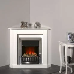 Montreux Elektro-Eckkamin Louisiana - Weiß -Wohnzimmermöbel boutique en ligne elektroeckkamin louisiana weiss 4169532