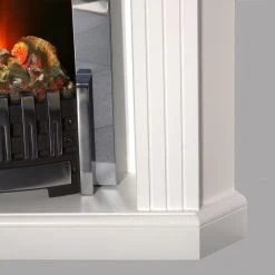 Montreux Elektro-Eckkamin Louisiana - Weiß -Wohnzimmermöbel boutique en ligne elektroeckkamin louisiana weiss 4169544