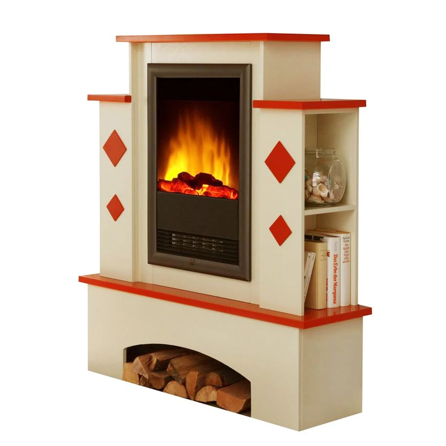 Montreux Elektrokamin Calabria - Cremeweiß/Terrakotta 1 Montreux Elektrokamin Calabria - Cremeweiß/Terrakotta