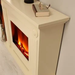 Montreux Elektrokamin Ferla - Cremeweiß -Wohnzimmermöbel boutique en ligne elektrokamin ferla cremeweiss 3476209