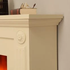 Montreux Elektrokamin Ferla - Cremeweiß -Wohnzimmermöbel boutique en ligne elektrokamin ferla cremeweiss 3476213