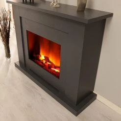 Montreux Elektrokamin Landia - Schiefer Dekor -Wohnzimmermöbel boutique en ligne elektrokamin landia schiefer dekor 3476305