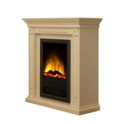 Montreux Elektrokamin Neptun - cremeweiß lackiert