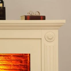 Montreux Elektrokamin Sommatino - Cremeweiß -Wohnzimmermöbel boutique en ligne elektrokamin sommatino cremeweiss 3476137