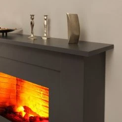 Montreux Elektrokamin Suares - Schiefer Dekor -Wohnzimmermöbel boutique en ligne elektrokamin suares schiefer dekor 3478117