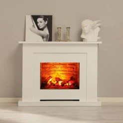 Montreux Elektrokamin Suares - Weiß -Wohnzimmermöbel boutique en ligne elektrokamin suares weiss 3476241