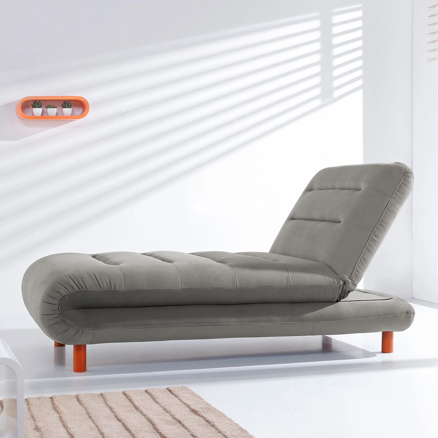 Fredriks Chaiselongue Energy Webstoff - Grau 3 Fredriks Chaiselongue Energy Webstoff - Grau – Bild 3