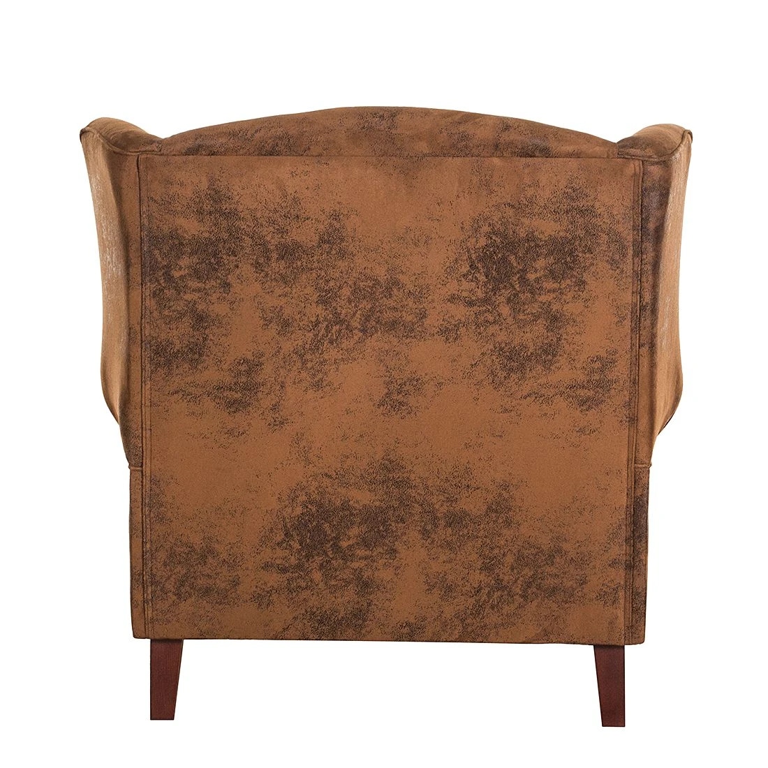 Ars manufacti Ohrensessel Naru - Antiklederoptik Braun - Stoff Bena Braun 3 Ars manufacti Ohrensessel Naru - Antiklederoptik Braun - Stoff Bena Braun – Bild 3
