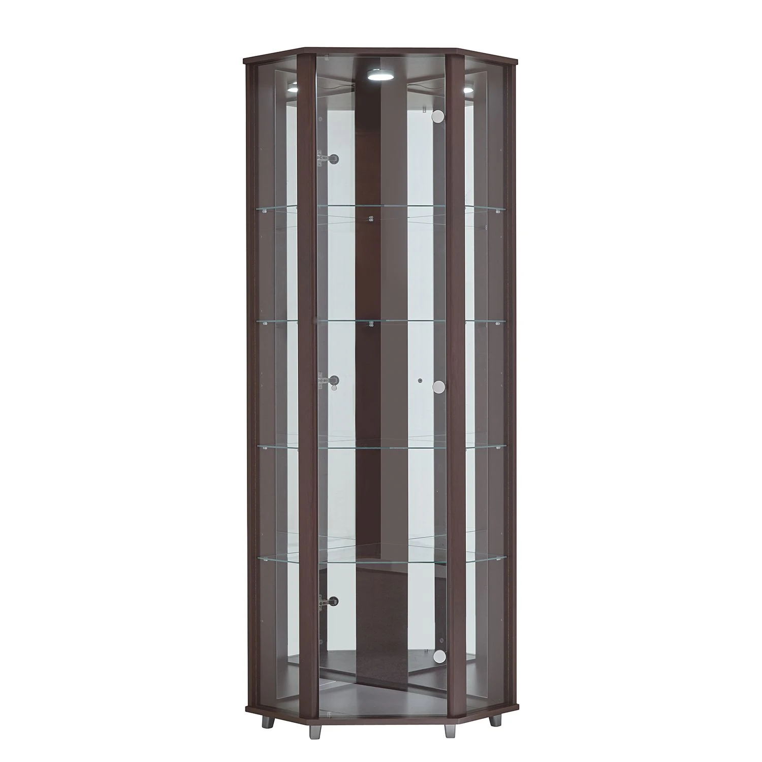 Fredriks Eckvitrine Amalia I - Inkl. Beleuchtung - Wenge Dekor 1 Fredriks Eckvitrine Amalia I - Inkl. Beleuchtung - Wenge Dekor