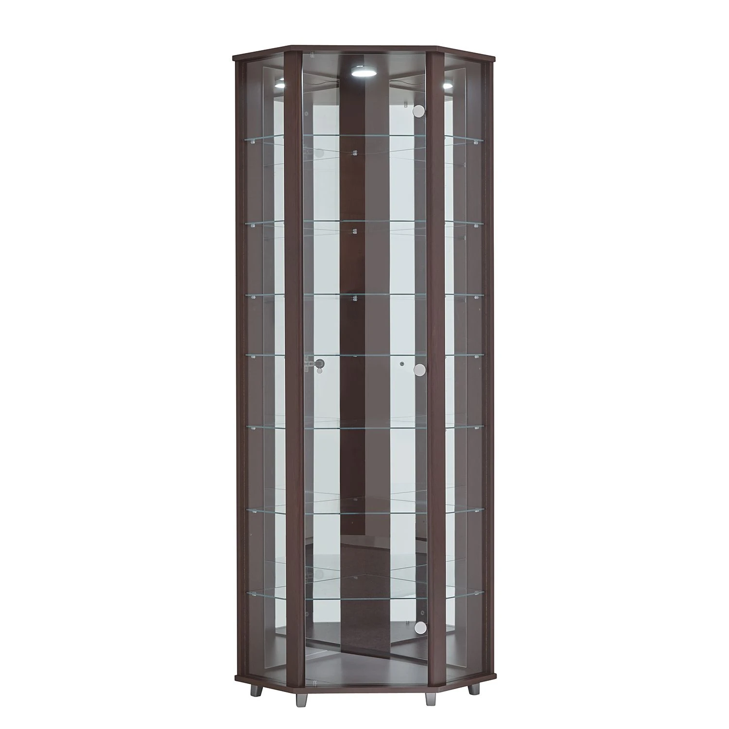 Fredriks Eckvitrine Amalia II - Wenge Dekor 1 Fredriks Eckvitrine Amalia II - Wenge Dekor