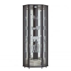 Fredriks Eckvitrine Amalia I - Inkl. Beleuchtung - Schwarz -Wohnzimmermöbel boutique en ligne fif vitrinen led 18 05 2017 4921788