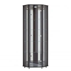 Fredriks Eckvitrine Amalia I - Inkl. Beleuchtung - Schwarz