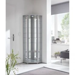 Fredriks Eckvitrine Amalia II - Silber 9 Fredriks Eckvitrine Amalia II - Silber -Wohnzimmermöbel boutique en ligne fif vitrinen led 18 05 2017 4922036