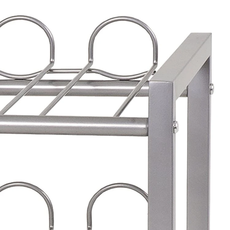 Home Design Flaschenregal Dundalk 0,5l II - Alufarbig 3 Home Design Flaschenregal Dundalk 0,5l II - Alufarbig – Bild 3