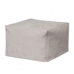 SITTING POINT Fußhocker Loft Bob Microfaser - Platingrau