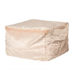 SITTING POINT Fußhocker Loft Zobel Webstoff - Pastellapricot