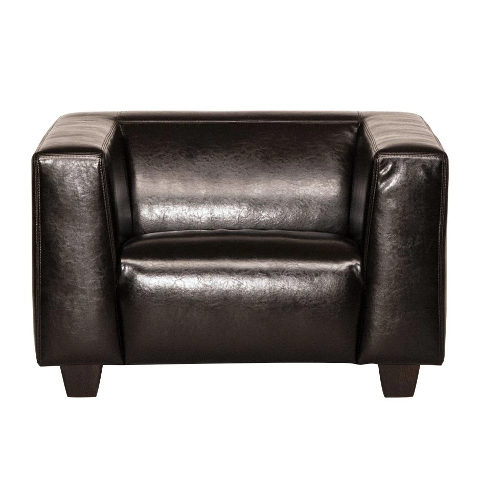 Maison Belfort Garnitur Nespolo (3-2-1) - Kunstleder - Dunkelbraun 5 Maison Belfort Garnitur Nespolo (3-2-1) - Kunstleder - Dunkelbraun – Bild 5