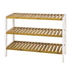 Home Design Regal Ilona II - Weiß/Bambus