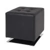 Home Design Polsterhocker Trafalgar - Kunstleder Schwarz