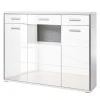Loftscape Highboard Arco I - Hochglanz Weiß / Grau