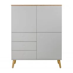 Tenzo Highboard Dot - Grau 8 Tenzo Highboard Dot - Grau -Wohnzimmermöbel boutique en ligne highboard dot eiche teilmassiv grau 4148408