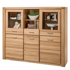 Naturoo Highboard Lombok - Teilmassiv