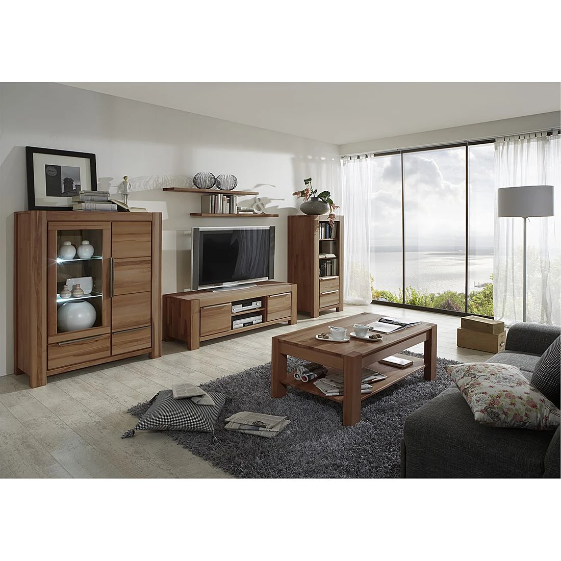 Ars Natura Highboard Pia I - Wildeiche massiv - geölt 3 Ars Natura Highboard Pia I - Wildeiche massiv - geölt – Bild 3